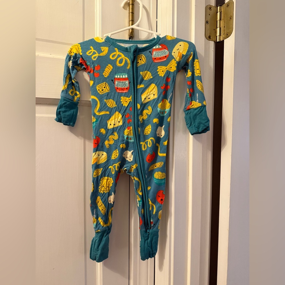 Little Sleepies Pasta Party Zippy 0-3 months